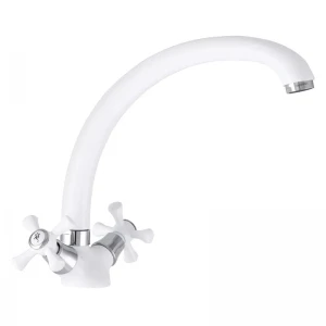 Кухонный смеситель белый Mixxus Omega 273 (MI2766)