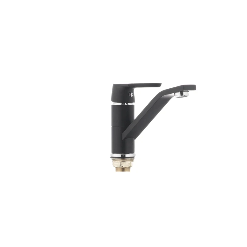 Змішувач для умивальника Mixxus Premium TIGER 555 (виливши 15 см) чорний (MI0568)
