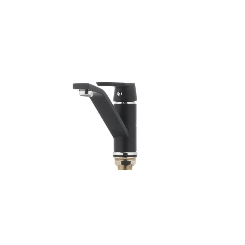 Змішувач для умивальника Mixxus Premium TIGER 555 (виливши 15 см) чорний (MI0568)