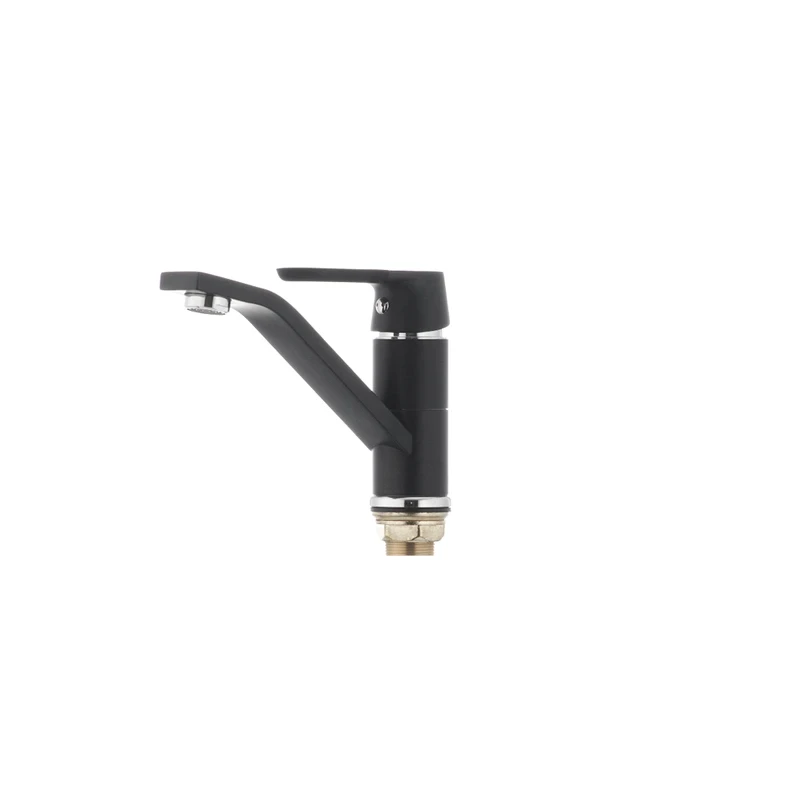 Змішувач для умивальника Mixxus Premium TIGER 555 (виливши 15 см) чорний (MI0568)