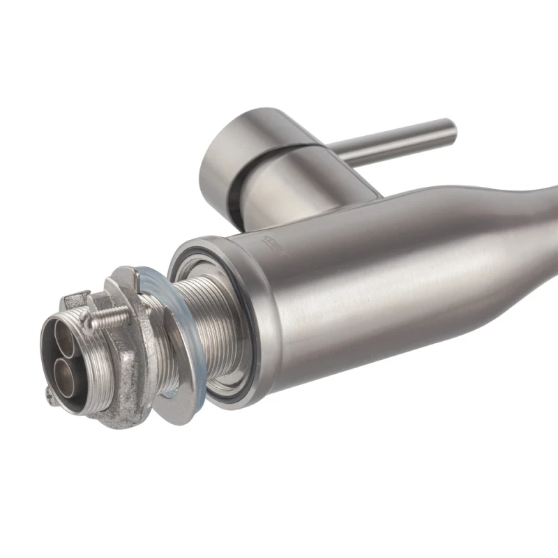 Смеситель для кухни Koer KI-70026-02 с черным силиконовым изливом (KR5209)