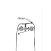 Смеситель для ванны Haiba Dominox 140 (HB0945)