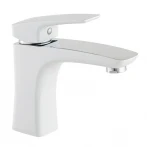 Змішувач для умивальника Mixxus Premium Patrick 001 гайка (White) (MI5853)