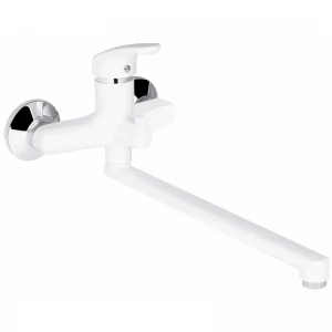 Смеситель для ванны Plamix Afina-006 EURO White (без шланга и лейки) (PM0687)