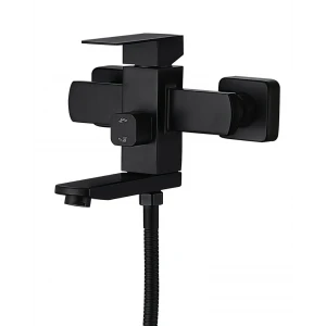 Смеситель для ванны из нерж. стали Mixxus KUB-009 (Euro) Black SUS304 (Цв. черный) (MI6042)