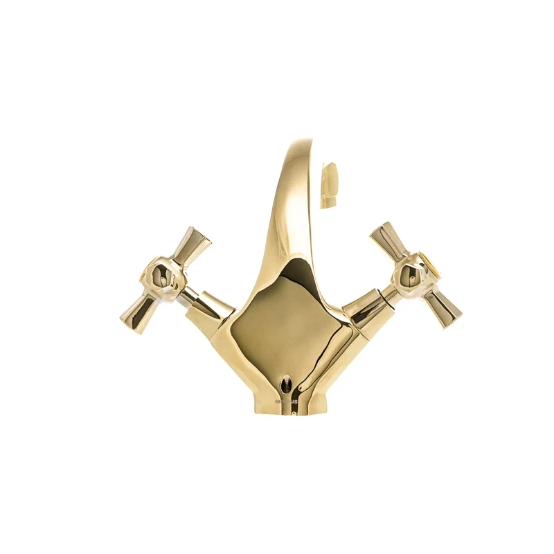 Змішувач для умивальника Mixxus Premium Retro Gold-161 (MI5848)