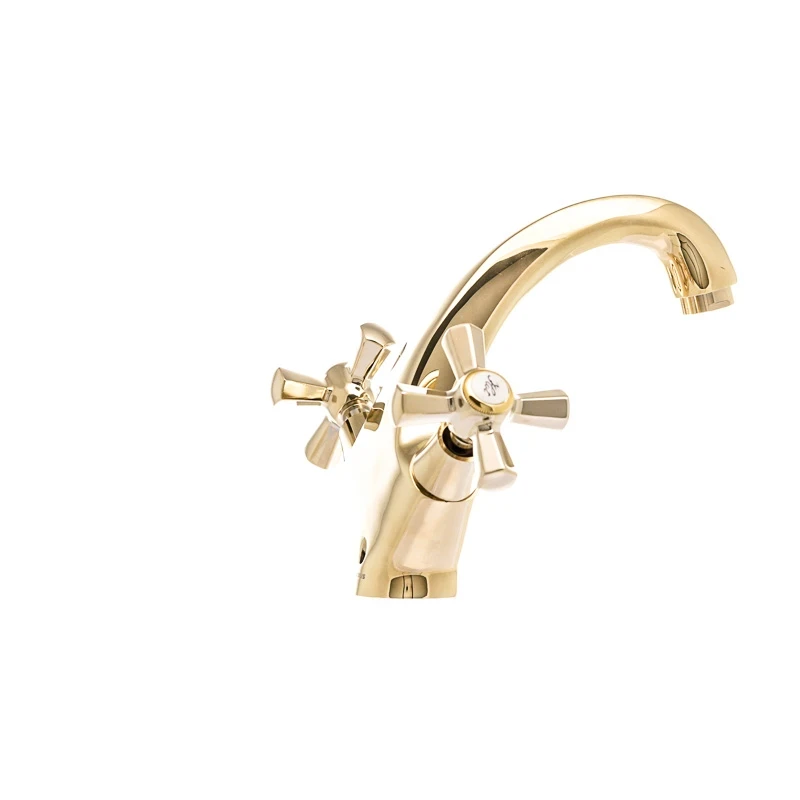 Змішувач для умивальника Mixxus Premium Retro Gold-161 (MI5848)