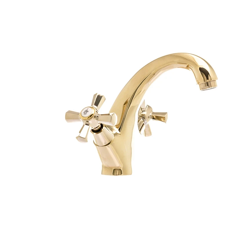 Змішувач для умивальника Mixxus Premium Retro Gold-161 (MI5848)
