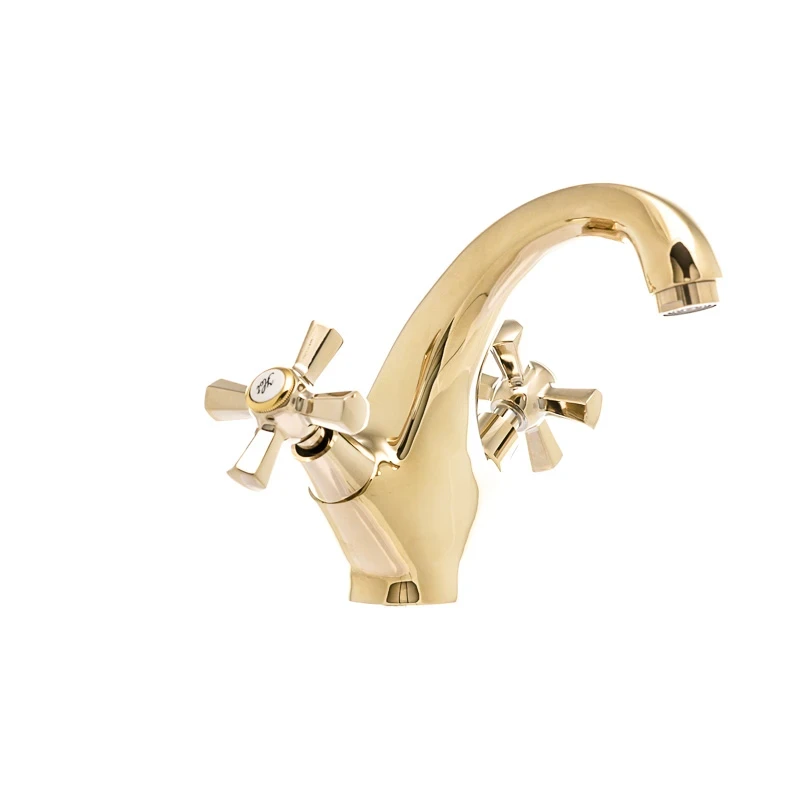 Змішувач для умивальника Mixxus Premium Retro Gold-161 (MI5848)