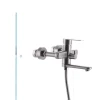 Смеситель для ванны Mixxus Eva-009 (нерж. сталь SUS304) (MI5786)