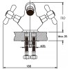 Змішувач для біде Haiba Dominox 162 (HB0074)