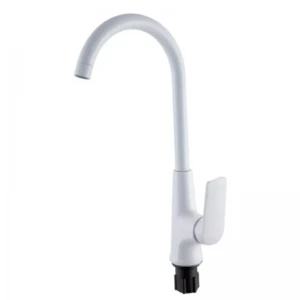 Смеситель для кухни Plamix Lucas-011 SET White с подводкой (PM0714)