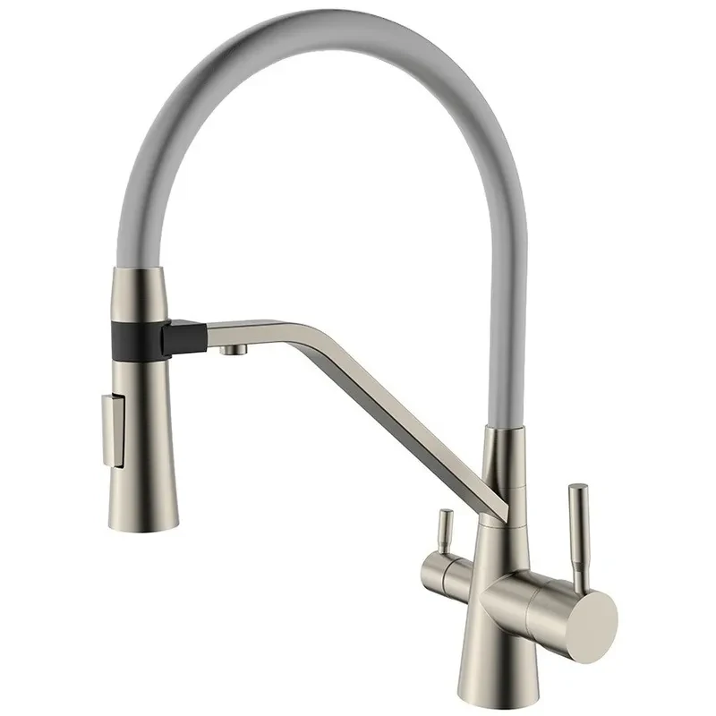 Смеситель для кухни Mixxus Premium Magnet 021 SS COLOR REFL.GREY (MI6976)