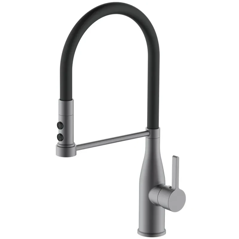Смеситель для кухни Mixxus Premium Summer 017 GRAPHITE REFL.BLACK (MI6962)