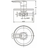 Змішувач для душа Haiba Hansberg 003 (Вбудований) (HB0177)