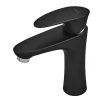 Смеситель для умывальника Plamix Cezar-001 SET Matte black (с подводкой) (PM0662)