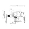 Змішувач для душу Koer KB-30008-01 (Колір хром) (KR3474)