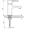 Змішувач для умивальника ZERIX JEX 450 (ZX2935)