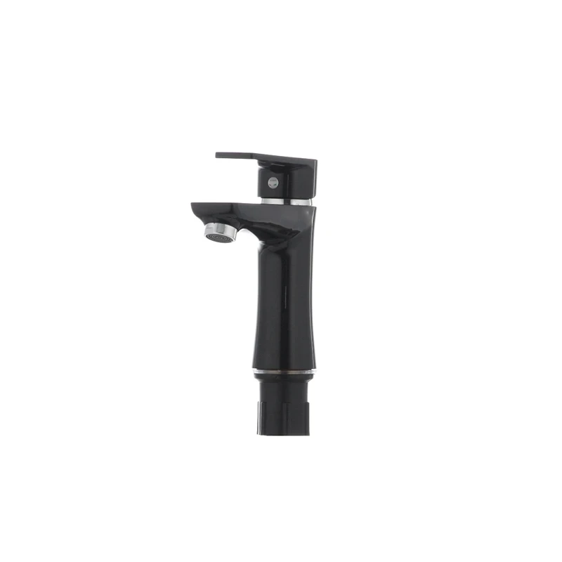 Змішувач для умивальника Plamix Oscar-001 Black (без підводки) (PM0024)