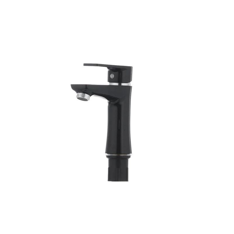 Змішувач для умивальника Plamix Oscar-001 Black (без підводки) (PM0024)