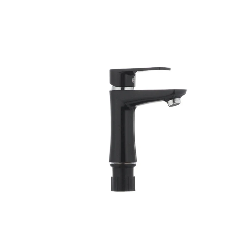 Змішувач для умивальника Plamix Oscar-001 Black (без підводки) (PM0024)