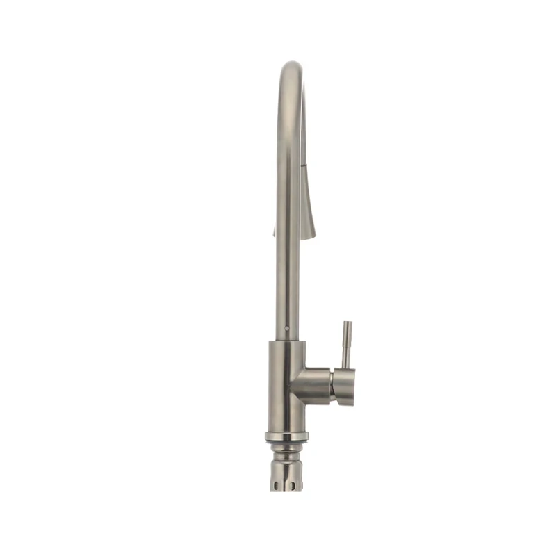 Смеситель для кухни с выдвижной лейкой Mixxus SUS-014-B из нерж. стали SUS304 (SS2816)