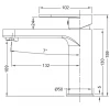 Змішувач для умивальника Koer KB-10030-07 (KR5426)