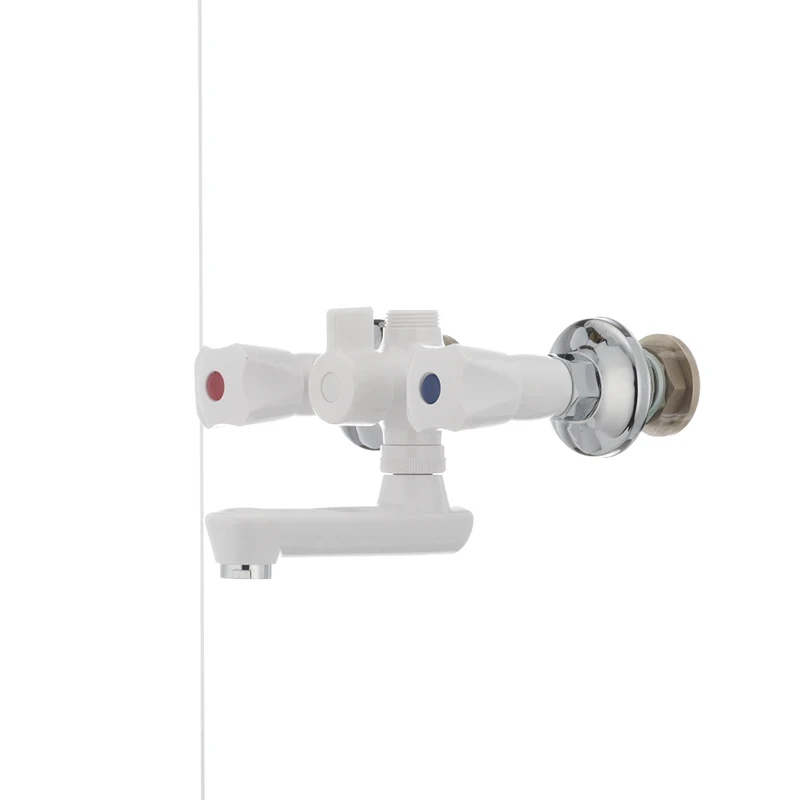 Змішувач для ванни Plamix Omega-142 білий (без шланга і лійки) (PM0021)