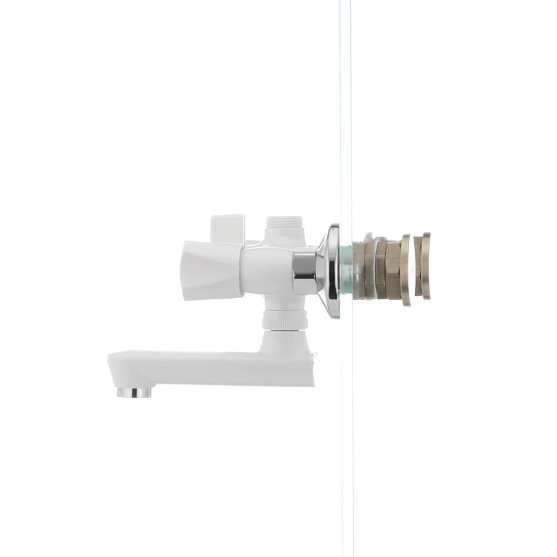 Змішувач для ванни Plamix Omega-142 білий (без шланга і лійки) (PM0021)