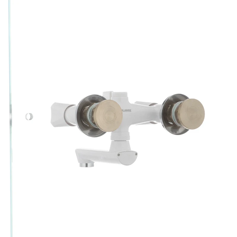Змішувач для ванни Plamix Omega-142 білий (без шланга і лійки) (PM0021)