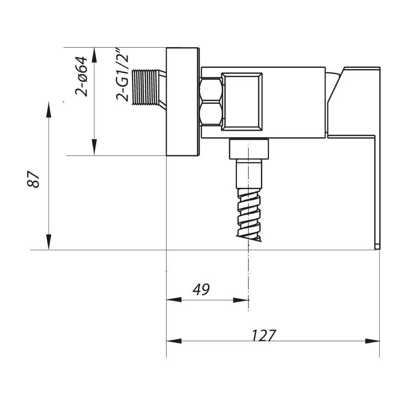 Змішувач для душа ZERIX LR72033 (LL1469)