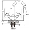 Змішувач для умивальника Haiba Dominox 274 (HB0088)