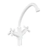 Смеситель для кухни Plamix Amax-271 White (без подвода) (PM0697)