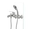 Смеситель для ванны Haiba Magic 009 с красной ручкой (HB0698)
