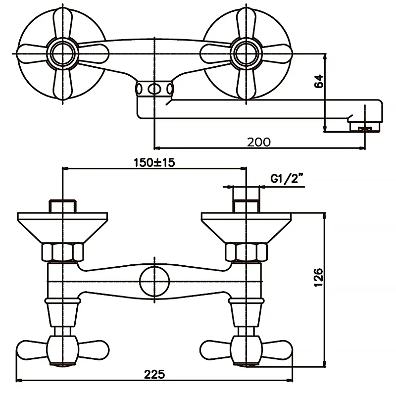 Смеситель для кухни Haiba Dominox 361 (HB0094)