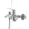 Смеситель для ванны Haiba Magic 009 с черной ручкой (HB0696)