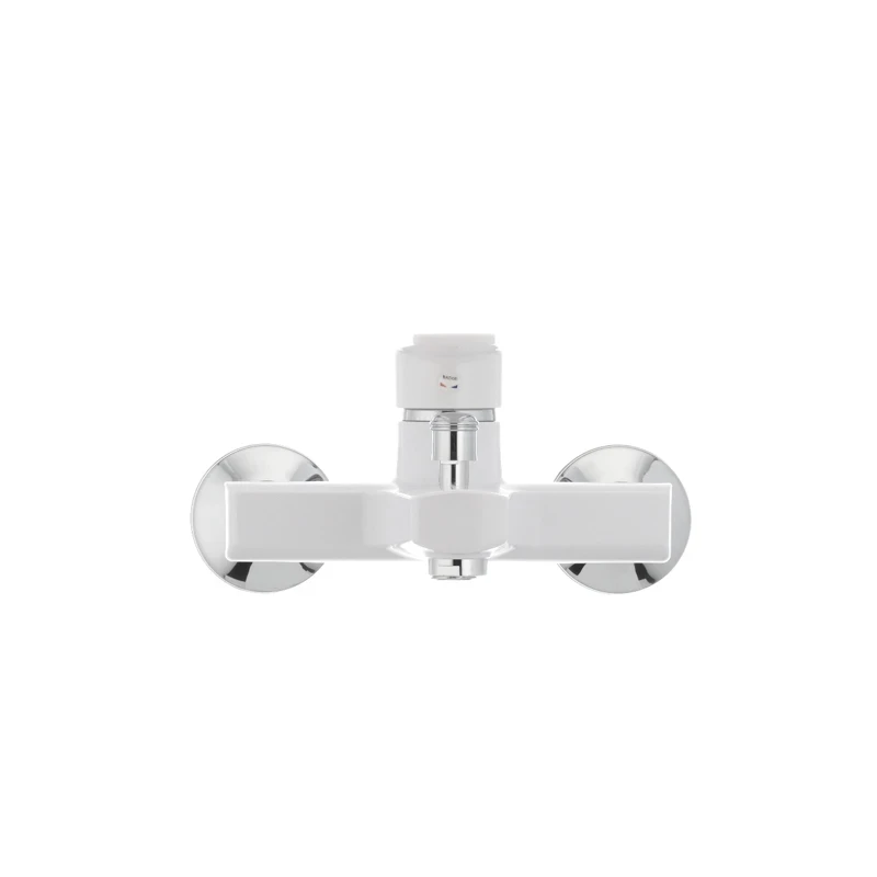 Змішувач для ванни Plamix Oscar-009 White (без шланга і лійки) (PM0025)