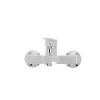Смеситель для ванны Plamix Oscar-009 White (без шланга и лейки) (PM0025)