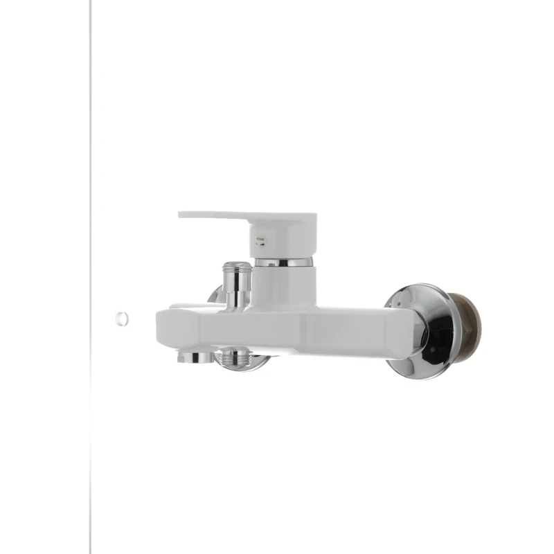Змішувач для ванни Plamix Oscar-009 White (без шланга і лійки) (PM0025)