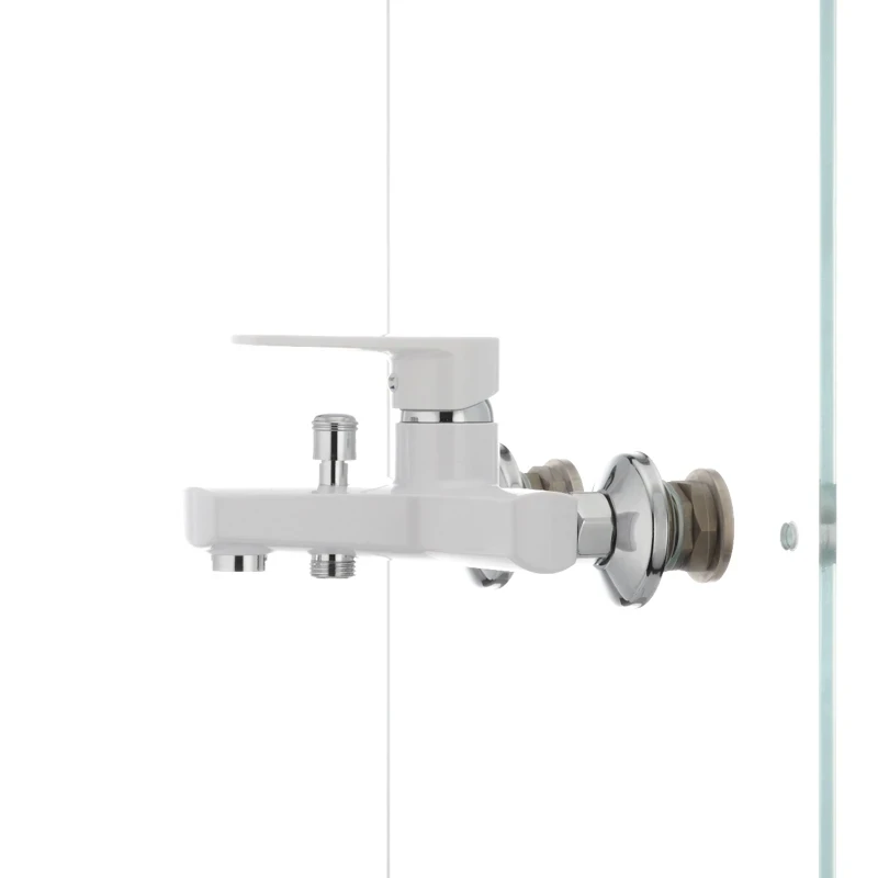 Змішувач для ванни Plamix Oscar-009 White (без шланга і лійки) (PM0025)
