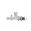 Смеситель для ванны Plamix Oscar-009 White (без шланга и лейки) (PM0025)