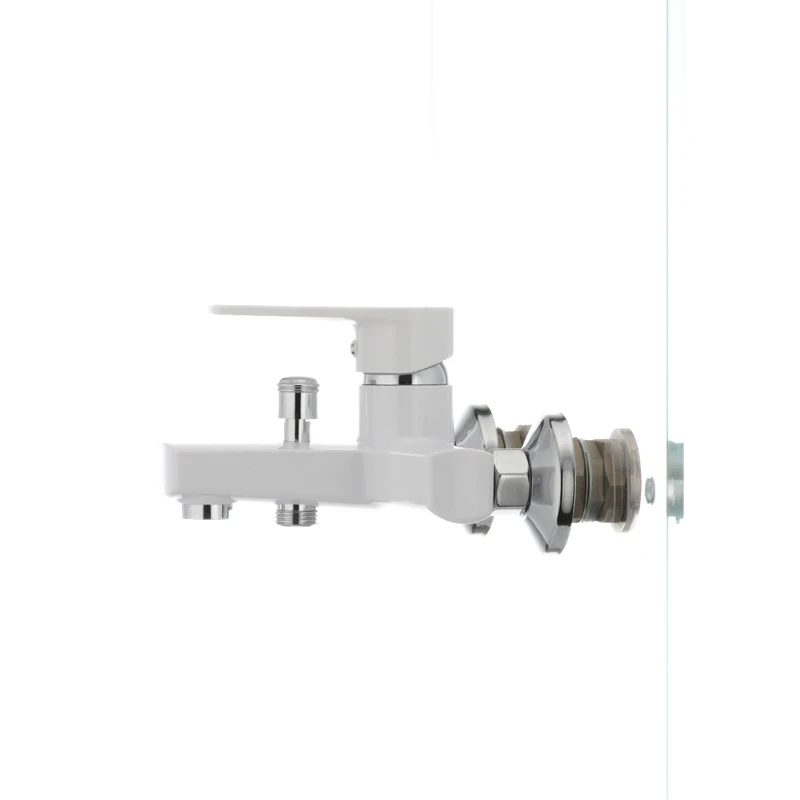 Змішувач для ванни Plamix Oscar-009 White (без шланга і лійки) (PM0025)
