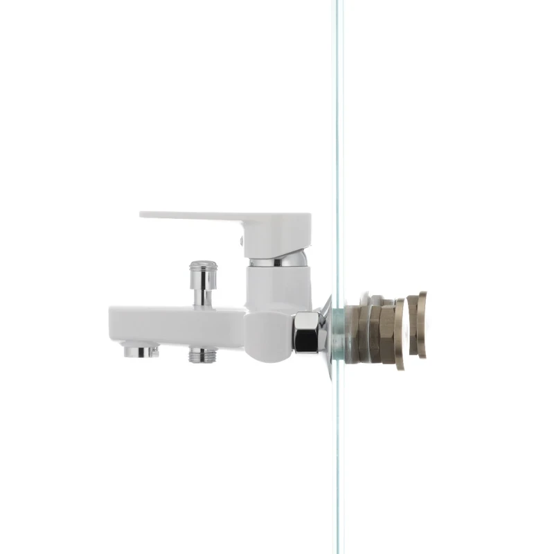 Змішувач для ванни Plamix Oscar-009 White (без шланга і лійки) (PM0025)