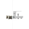 Смеситель для ванны Plamix Oscar-009 White (без шланга и лейки) (PM0025)