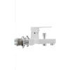 Смеситель для ванны Plamix Oscar-009 White (без шланга и лейки) (PM0025)