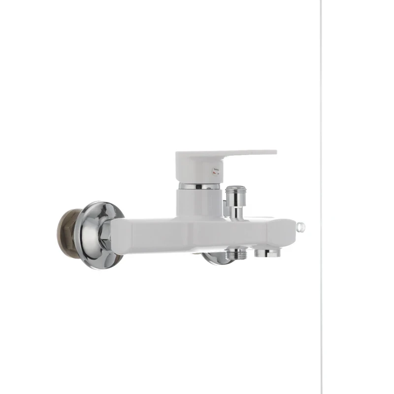 Змішувач для ванни Plamix Oscar-009 White (без шланга і лійки) (PM0025)