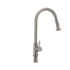Смеситель для кухни Mixxus SUS-014-A с выдвижной лейкой из нерж. стали SUS304 (SS2815)