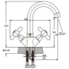 Смеситель для умывальника Haiba Dominox 274 (HB0087)