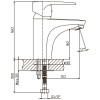 Змішувач для умивальника Haiba CEBA 001 (HB0025)