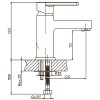 Змішувач для умивальника Haiba Gudini 001 (HB0145)